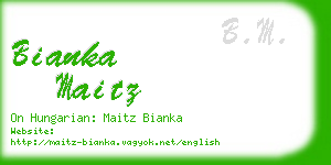 bianka maitz business card